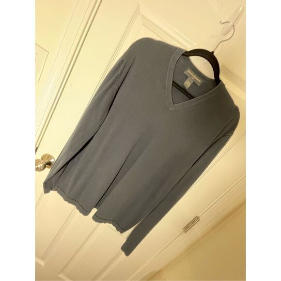 Banana Republic men’s cotton sweater navy blue size large - Picture 1 of 5